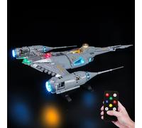 BRIKSMAX 2.0 Light Kit Compatible with Lego Star Wars The Mandalorian's N-1 Starfighter 75442 Building Sets(Remote Control) - Original LED Lighting Kits (No lego) for Display, Gifts & Collectors