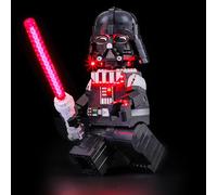 BRIKSMAX 2.0 Light Kit Compatible with Lego Star Wars Up-Scaled Darth Vader Minifigure 75461 Building Sets - Original LED Lighting Kits (Accessories Only) for Display, Gifts & Collectors