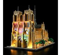 BRIKSMAX 2.0 Light Kit for Lego-21061 Notre Dame Cathedral(Projector Remote Version) - Innovative Led Lighting Compatible with Lego Architecture - Not Included Model Set