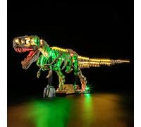BRIKSMAX 2.0 Light Kit for Lego-Dinosaur Fossils: Tyrannosaurus rex -Innovative Led Lighting Compatible with Jurassic World 76968 - Not Included Lego Set