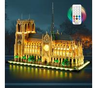 BRIKSMAX 2.0 Light Kit for Lego Notre Dame Cathedral(Remote Control Version) -Innovative Led Lighting Compatible with Lego Architecture 21061 - Not Included Lego Set