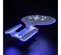 BRIKSMAX 2.0 Light Kit for Lego-U.S.S. Enterprise NCC-1701-D -Innovative Led Lighting Compatible with Lego Icons 10356 - Not Included Model Set