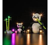 BRIKSMAX 2.0 Light Kit for Lego Wild Animals Panda Family -Innovative Led Lighting Compatible with Lego Creator 31165 - Not Included Lego Set