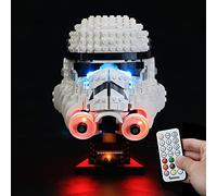 BRIKSMAX Led Lighting Kit for LEGO Star Wars Stormtrooper Helmet With Remote Control - Compatible with Lego 75276 Building Blocks Model- Not Include the Lego Set