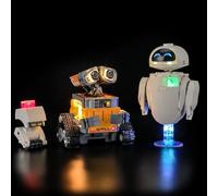 BRIKSMAX Light Kit Compatible with Lego Disney Wall-E and EVE 43279 | USB Powered LED Lighting for Lego Collectors, Display Room, Adults & Kids’ Gift (Model Not Included)