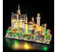 BRIKSMAX Light Kit Compatible with LEGO Neuschwanstein Castle, NO LEGO | Architecture 21063 - Hidden wiring - Plug-and-play installation - Enhanced display effect - Model not included