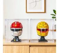 BRIKSMAX Set of 2 display cases for Lego Botanical, (20 x 20 x 20 cm, clear dustproof display case, suitable for Lego bonsai tree 10281, succulents 10309