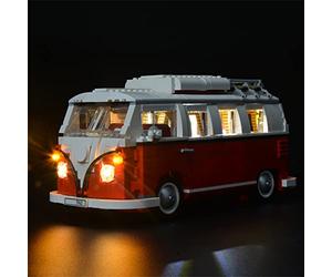 BRIKSMAX VW T1 Camper Van Led Lighting Kit- Compatible with Lego 10220 Building Blocks Model- Not Include the Lego Set