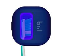 Bril UV-C Toothbrush Sanitizer Portable Sterilizer Cover Holder and Case for Any Size Toothbrush - Navy Blue