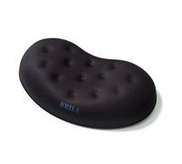 BRILA Ergonomic Memory Foam Mouse Wrist Rest Support Pad Cushion for Computer, Laptop, Office Work, PC Gaming - Massage Holes Design - Wrist Pain Relief (Black Mouse Wrist Rest)