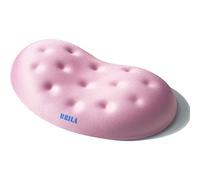BRILA Memory Foam Mouse & Keyboard Wrist Rest Support Pad Cushion Set for Computer, Laptop, Office Work, PC Gaming - Massage Holes Design (Pink Mouse Wrist Rest)
