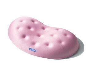 BRILA Memory Foam Mouse & Keyboard Wrist Rest Support Pad Cushion Set for Computer, Laptop, Office Work, PC Gaming - Massage Holes Design (Pink Mouse Wrist Rest)