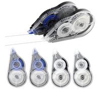 brileze 6 Pcs 30m x 5mm Correction Tape White Out Pocket Correction Tape Roll On Off White Correction Pen Large Capacity Paper Corrector Mouse for School Office Students Note Taking Supplies