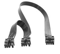 brileze GPU 8Pin PCIe Cable 8 Pin Male to Dual 8 Pin (6+2) Male Power Adapter for Corsair Modular Power Supply Thermaltake ARESGAME PCI Express Extension Cord Graphics Card Connector (60+20cm)