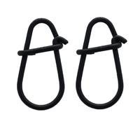 BRILISLE Crankbait Snaps & Snap Clips for Bass 50 Pack, Duolock Snaps Fishing Freshwater, Duo Lock Fast Snaps Stainless Steel Higher Tensile Strength Size b0