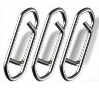 BRILISLE Fishing Clips snap Quick Change Lures Fast Link Quick Snap Crankbait Snap Tackle Stainless Steel Power Fishing Clip Lure Connector Silver L