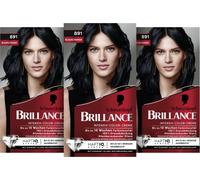 Brillance Intensive Colour Cream 891 Blue Black (160 ml), Permanent Hair Colour with Diamond Shine and Care Conditioner, for 10 Weeks of Colour Intensity