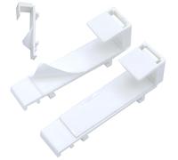 Brillant Clamp Support with Adhesive Pad for Double Roller Blind, Duo Roller Blind, Klemmfix Roller Blind, Clamp Holder, Pack of 2, Suitable for 35 mm Klemmfix Roller Blind, No Drilling, for Tilting