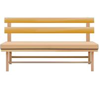 Brillars 2 Seater Bench Cushion 108x45x6cm Thick Bench Pad Mat Garden Patio Seat Cushion Soft Seat Pad for Garden Furniture Chair Cushion Indoors Outdoors, Only Cushion (Sand)