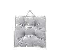 Brillars Booster Cushion Armchair High Foam Velvet Seat For Home, Travel, Dining, Garden Bench Chair 45x45 cm Thick Adjustable Floor Cushions Highchair Bolster Car Sofa Seat (Grey)