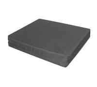 Brillars Garden Chair Foam Cushion For Rattan Furniture - Normal Wedge Cover Only Zip Removable Cover, Indoor Outdoor Chairs Patio Office Pads, Thick Cushions (50x50x7.5cm, Charcoal)