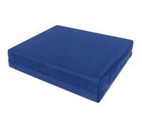 Brillars Garden Seat Pad Cushion Replacement COVER ONLY Outdoor Water-Resistant Patio Sofa Pad Covers with Zip Closure (Royal Blue, 30 x 24 x 4.5'')