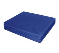 Brillars Garden Seat Pad Cushion Replacement COVER ONLY Outdoor Water-Resistant Patio Sofa Pad Covers with Zip Closure (Royal Blue, 28 x 24 x 4.5'')