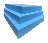 Brillars High Density Blue Upholstery Foam Cut to Size - Cushion Padding for Garden Bench, Dog Bed, Sofa, Chair, Caravan, Campervan & Furniture Replacement (Made to Order) (4.0 Inches, 18 x 16)