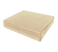Brillars Seat Pad 4cm Thick Garden Rattan Furniture Cushions Replacement Water Resistant With Removable Fabric Zipper Cover Outdoor Indoor Foam Filled Cushion (Cream, 40 x 56cm / 16" x 22")
