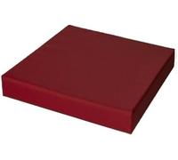Brillars Seat Pad 4cm Thick Garden Rattan Furniture Cushions Replacement Water Resistant With Removable Fabric Zipper Cover Outdoor Indoor Foam Filled Cushion (Burgundy, 45 x 45cm / 18" x 18")