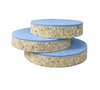 Brillars Ultra Firm Upholstery Foam - Recon Round Shape High Density 2.5" Inch Thick Bonded Layer Super Extra Firm Replacement for Cushion - Seat, Bar Seats & Pads (Round, 27 x 27)