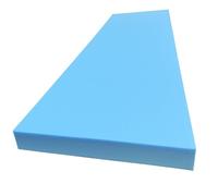 Brillars Upholstery Blue Foam High Density Standard Foam Sofa Dining Cushions Seat Pads for Seating Perfect for Office Chairs & Stools Back Pad Support (1, 80"x20"x1.5"(200x50x3.8cm))