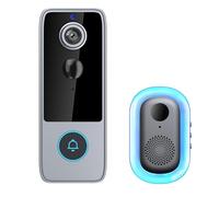 BRILLESS Smart WiFi Video Doorbell with Security Camera, Full-Colour Night Vision, Two-Way Audio, Motion Detection Alerts, Auto Snapshots & Local Storage, Compatible with Smartphone App