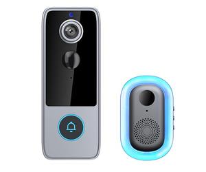 BRILLESS Smart WiFi Video Doorbell with Security Camera, Full-Colour Night Vision, Two-Way Audio, Motion Detection Alerts, Auto Snapshots & Local Storage, Compatible with Smartphone App