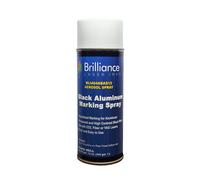 Brilliance Laser Inks 12 Oz Aluminum Laser Marking Spray - Black, Anti Clog Permanent Metal Engraving Aerosol Compatible with Fiber, YAG, Diode, and CO2 Engraver Machine