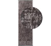 Brilliance Short Pile Prisma Brown Rug - 80X250 cm