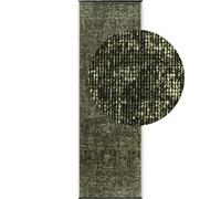Brilliance Short Pile Prisma Green Rug - 80X250 cm