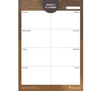 Brilliance - Weekly Planner Pad A4 Weekly-Brown- BR14U3.90