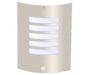 Brilliant 47698/82 to E Outdoor Wall Light with Motion Sensor 60 W E27 Stainless Steel 9 x 24 x 29 cm