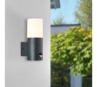 Brilliant Aberdeen outdoor wall lamp, sensor, height 23.2 cm, anthracite