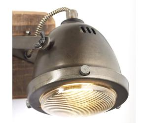 Brilliant Adjustable wall spotlight Carmen Wood