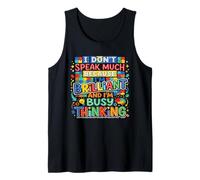Brilliant and Busy Thinking Autism Awareness Brain Tank Top