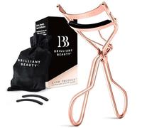 Brilliant Beauty Eyelash Curler - Award Winning - With Satin Bag & Refill Pads - No Pinching, Just Dramatically Curled Eyelashes & Lash Line in Seconds.Get Gorgeous Eye Lashes Now! by Brilliant Beauty