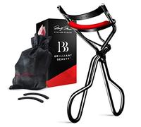 Brilliant Beauty Eyelash Curlers - Marilyn Monroe Stainless Steel Lashes Curler with 2 Refill Pads and Satin Travel Bag - Beauty & Eye Lash Accessories for Women