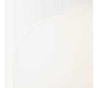 Brilliant Blop hanging light made of glass, white