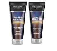 MULTIPLE Brilliant Brunette Midnight Brunette Colour Deepening Shampoo by John Frieda 250ml & Brunette by John Frieda Colour Deepening ConditionerCreating Deeper, Richer Tones in Brunette Hair
