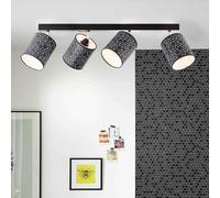 Brilliant Ceiling Light Galance Black Max. 4 X 40W E27 Adjustable Light Lamp