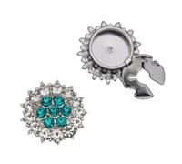 Brilliant Crystal Encrusted Oval Cufflinks Ergonomic Alloy Structure Quick Fastening Solution For Fashion Forward Wardrobe Essential Colorful Diamonds Formal Cufflinks