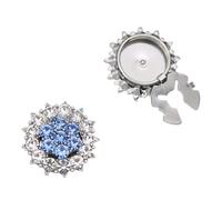 Brilliant Crystal Encrusted Oval Cufflinks Ergonomic Alloy Structure Quick Fastening Solution For Fashion Forward Wardrobe Essential Sturdy Alloy Office Cufflinks
