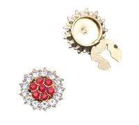 Brilliant Crystal Encrusted Oval Cufflinks Ergonomic Alloy Structure Quick Fastening Solution For Fashion Forward Wardrobe Essential Sturdy Alloy Office Cufflinks